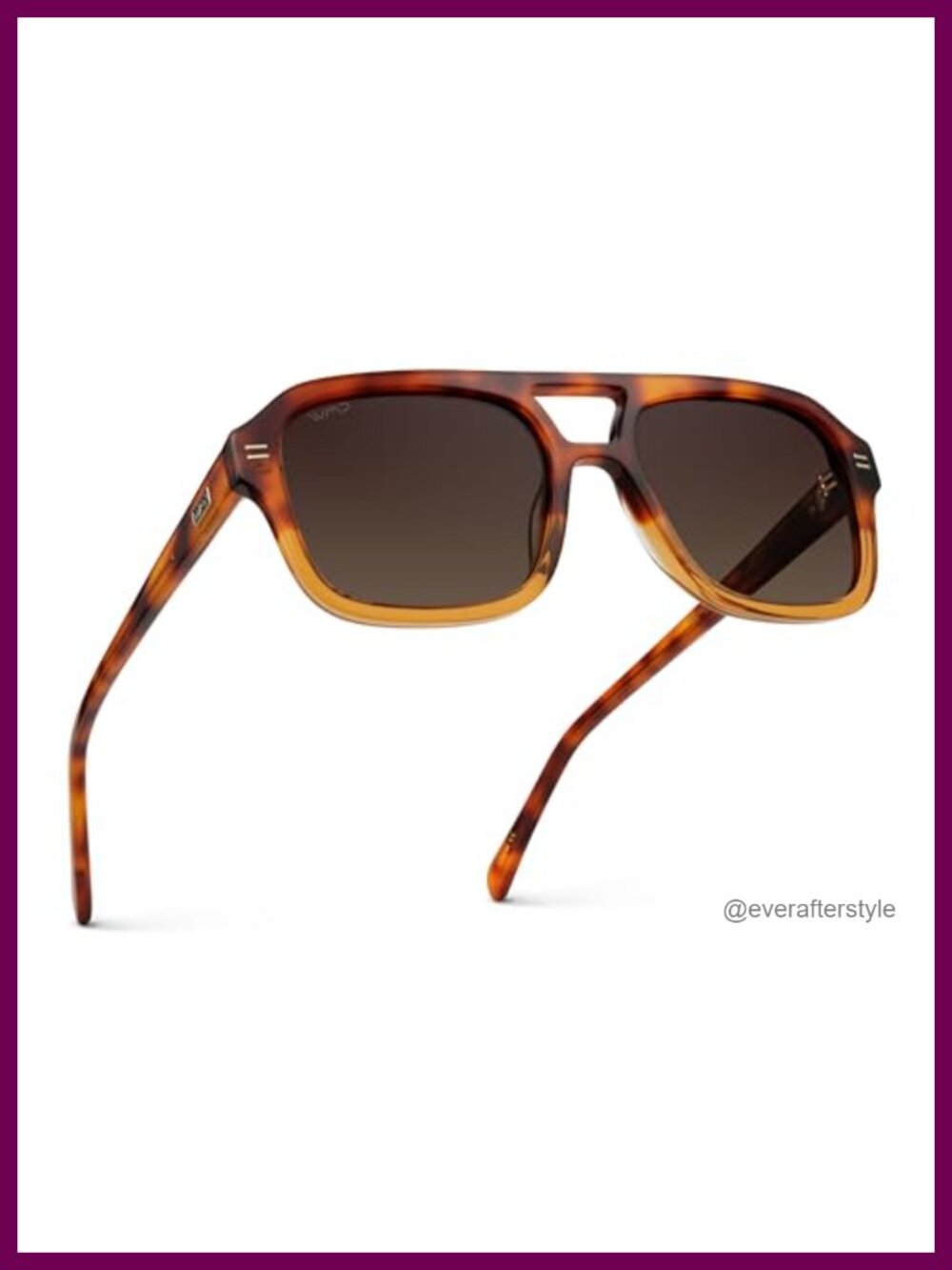 WearMe Pro Polarized Aviator Sunglasses Retro Double Bridge Full Frame UV
